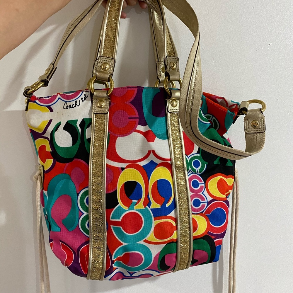 Daisy Poppy Pop coach bag
